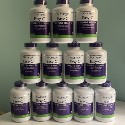 Natrol Easy-C Immune Health 500 Mg 240 Capsules BB 08.31.24 Lot Of 12 Sealed