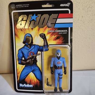 GI Joe COBRA COMMANDER Super7 ReAction Figure Exclusive Vac Metal Unpunched New