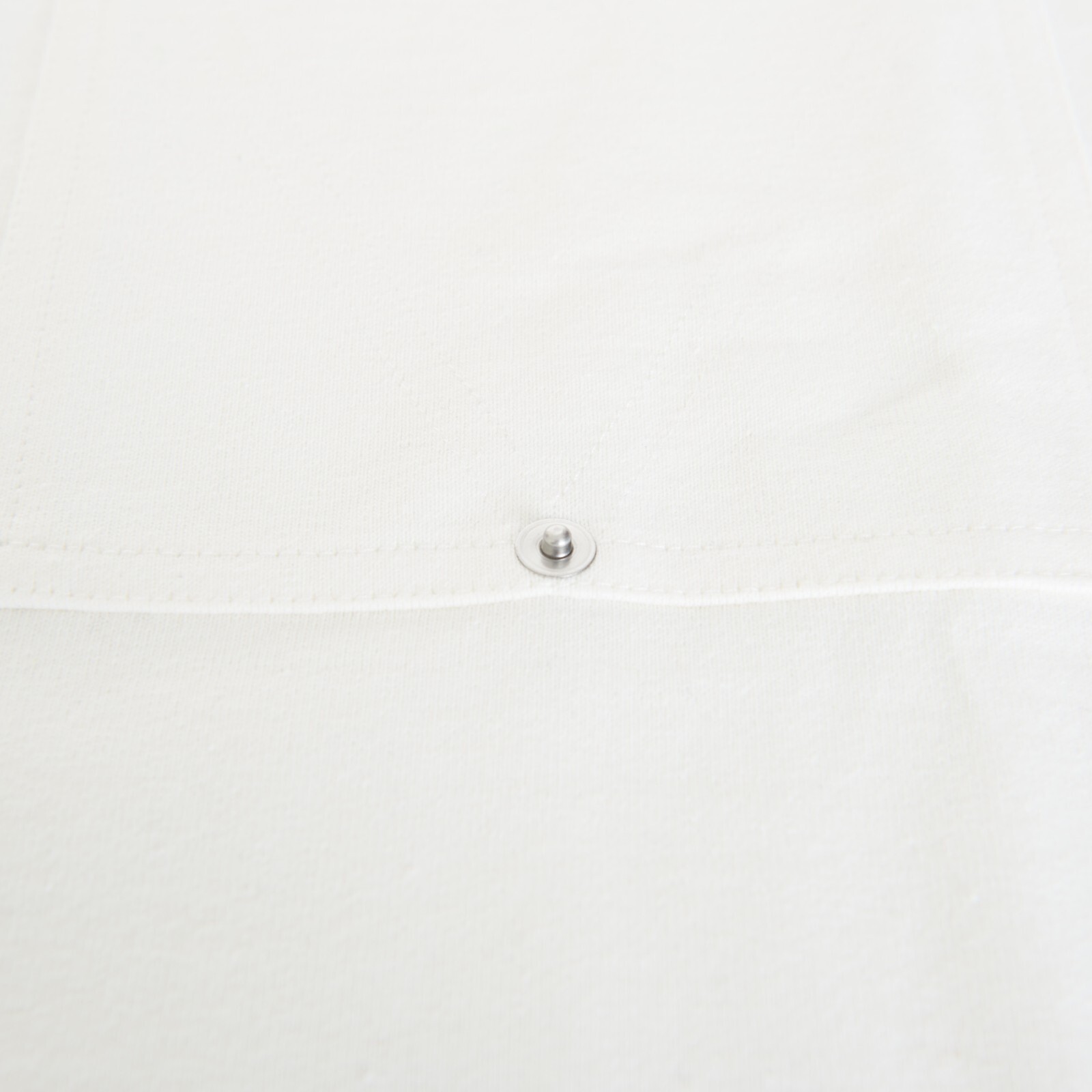 Pre-owned Bottega Veneta 550$ Chalk White T-shirt - Japanese Jersey, Pocket, Loose Fit
