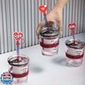 6PCS Love Heart Straw Covers Cap For 9-10mm Reusable Straw Topper Tip Compatible 30and40OZ Cups, Reusable Cup Accessories Decor Valentine's Day Gifts(Heart-6PCS)