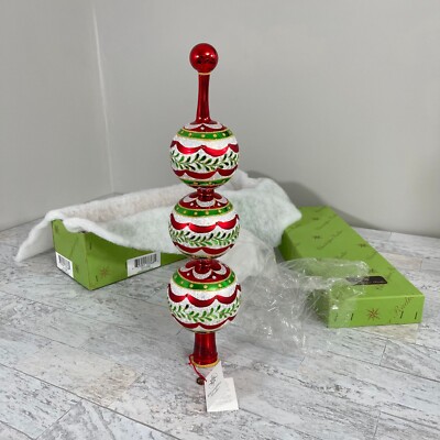 RARE VTG CHRISTOPHER RADKO EMPEROR'S FINIAL 1011258 3 BALLS TREE