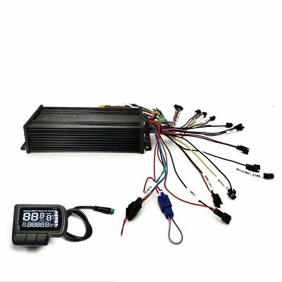 Ebike Controller 36V 48V 52V 1500W Mode Sinewave LCD Display Support 3-mode FS