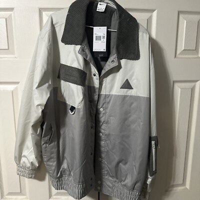 Nike Kyrie Protect Basketball Jacket DQ6119-072 White/Gray SZ XS-2XL