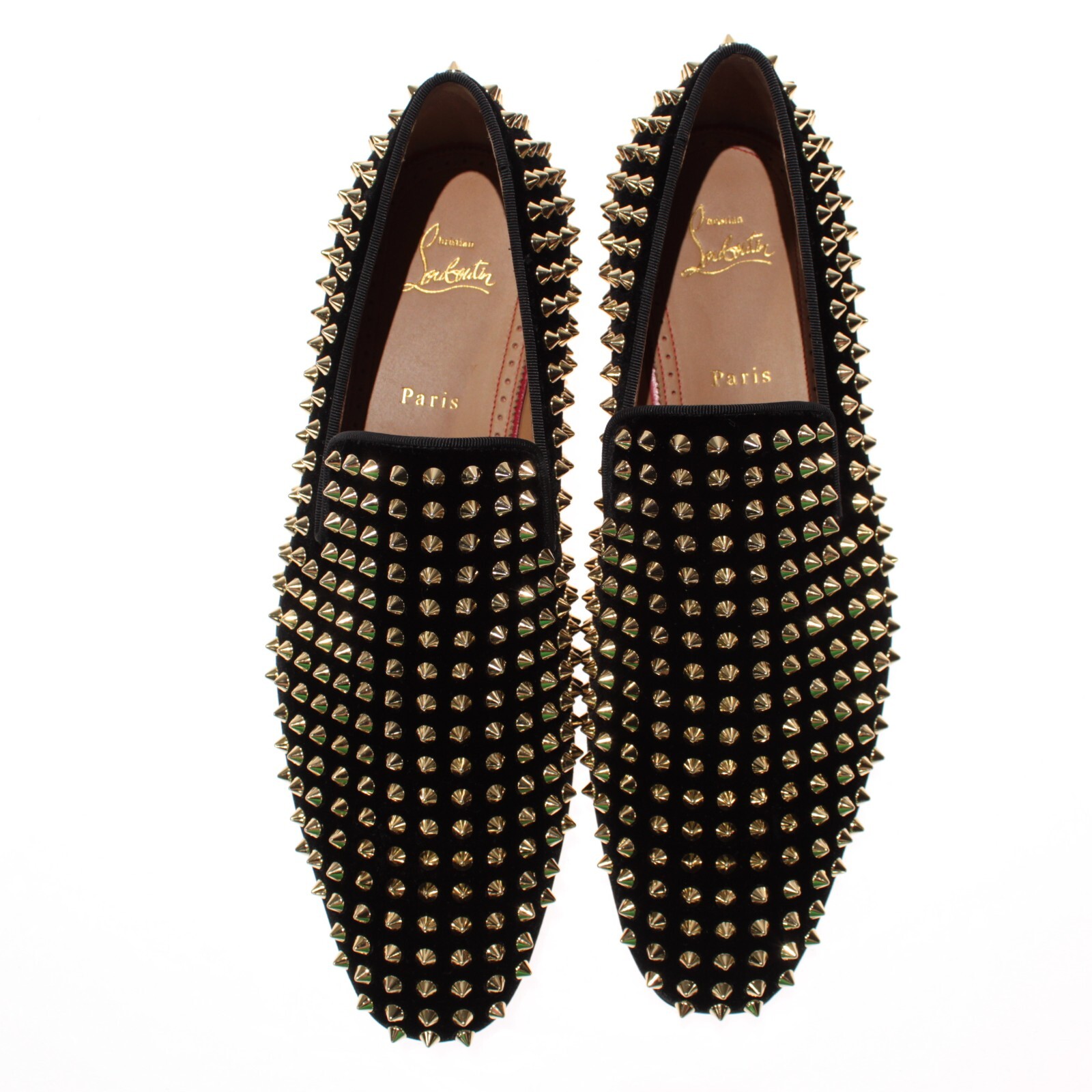 Christian Louboutin NWB Dandelion Spikes Dress Loafers Sz
