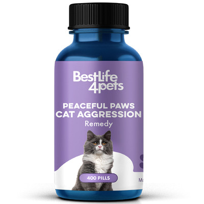 Peaceful Paws Cat Calming Pills Aggression & Anxiety Management Remedy