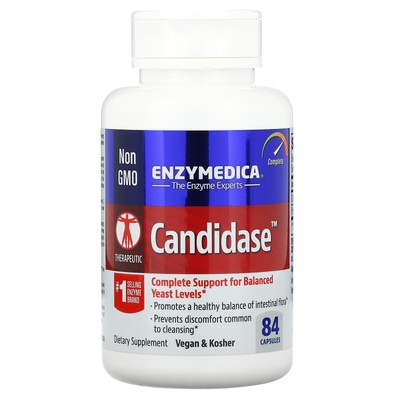 Enzymedica Candidase 84 Капсулы без казеина, без молока, без яиц, без глютена,