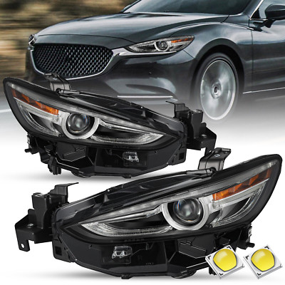 For 2019-2021 Mazda 6 Full LED Adaptive W/AFS Headlights Assembly Pair