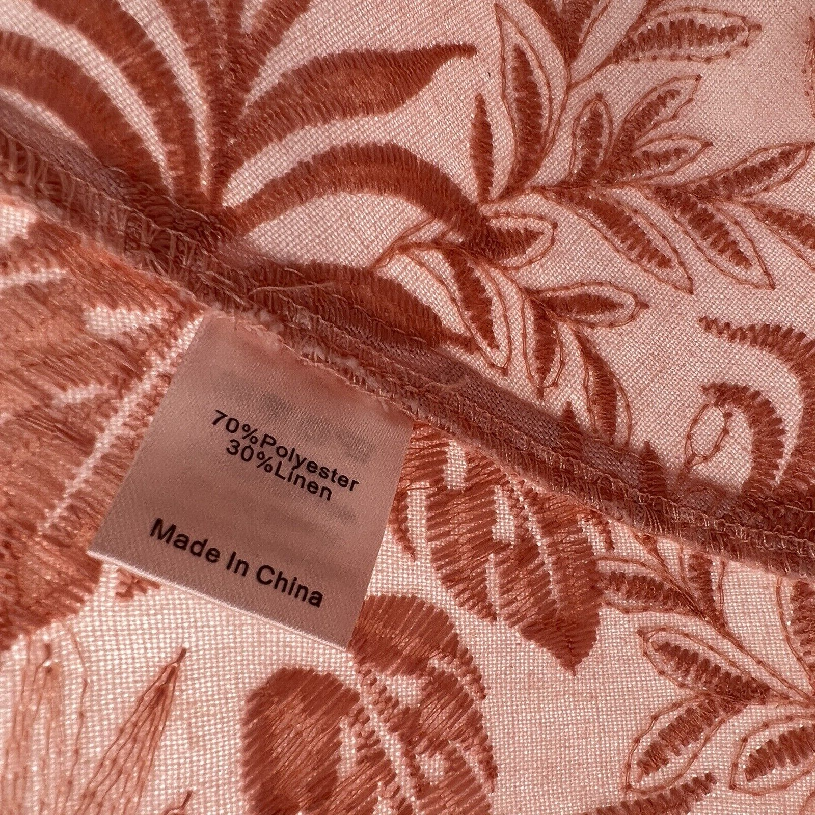 Pre-owned Tuckernuck Women's Pink Embroidered Floral Porcelain Dress Sz Xs No Belt In White