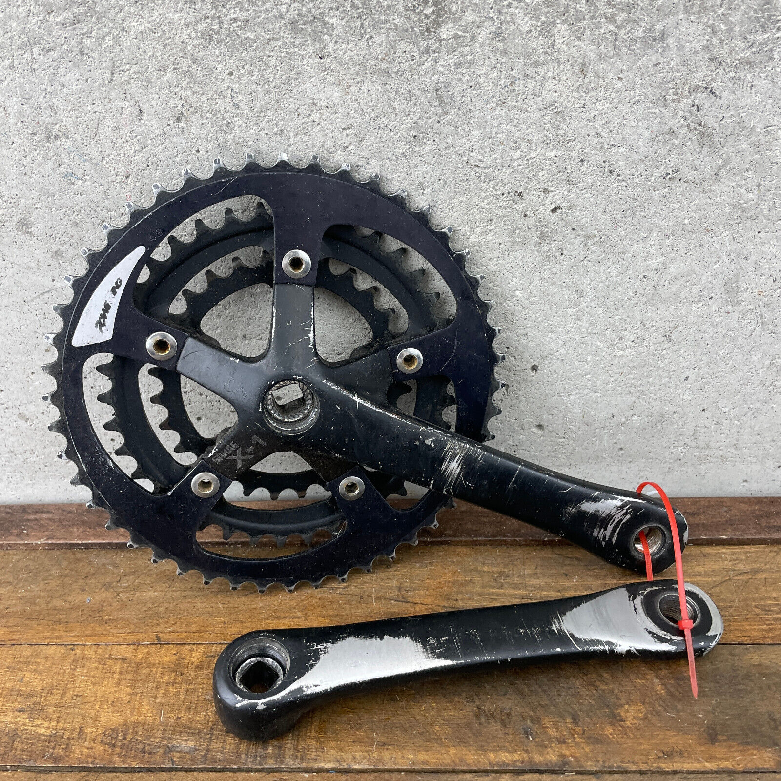 Vintage SR Suntour X-1 X1 Crank Set 175 mm 74 110 BCD Black Vintage SR Suntour X-1 X1 Crank Set 175 mm 74 110 BCD Black