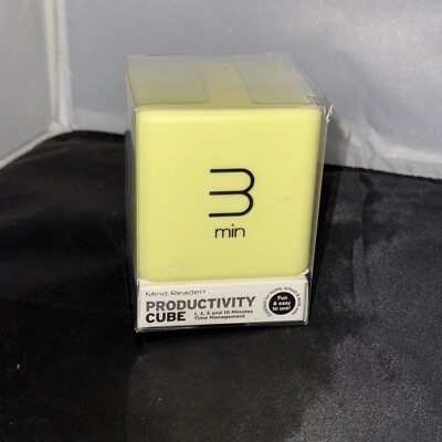 Mind Reader Productivity Cube Timer 1, 3, 5, and 10 minutes Time Management