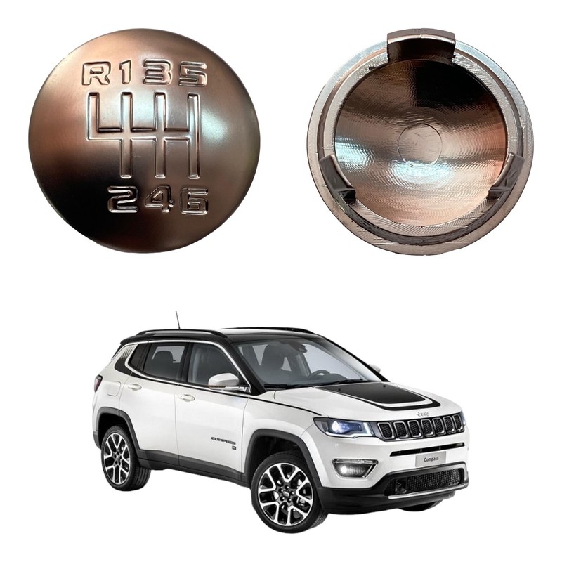 Lente Pomello Leva Cambio Per Jeep Compass Dal 2017 Calotta Uguale All'Originale