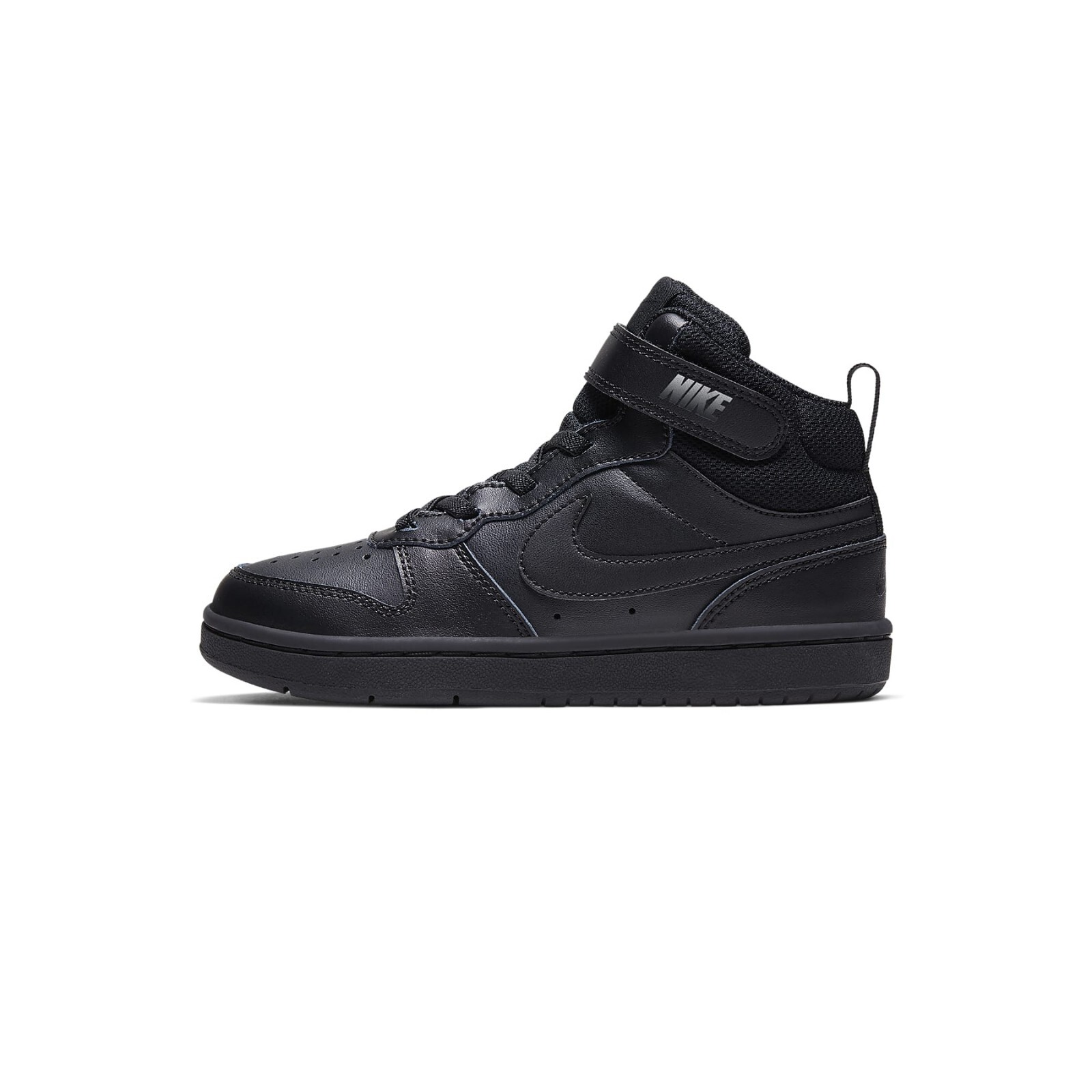 

Черные кроссовки Nike Kids Court Borough Mid 2, разные размеры, CD7783-001, Черный, Nike Court Borough