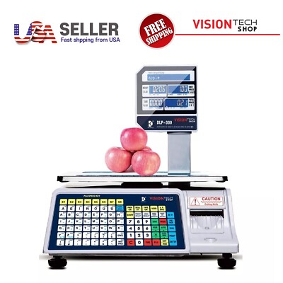 VisionTechShop DLP-300 Label Printing Scale Pole Display, 30/60lbs ''Brand New''