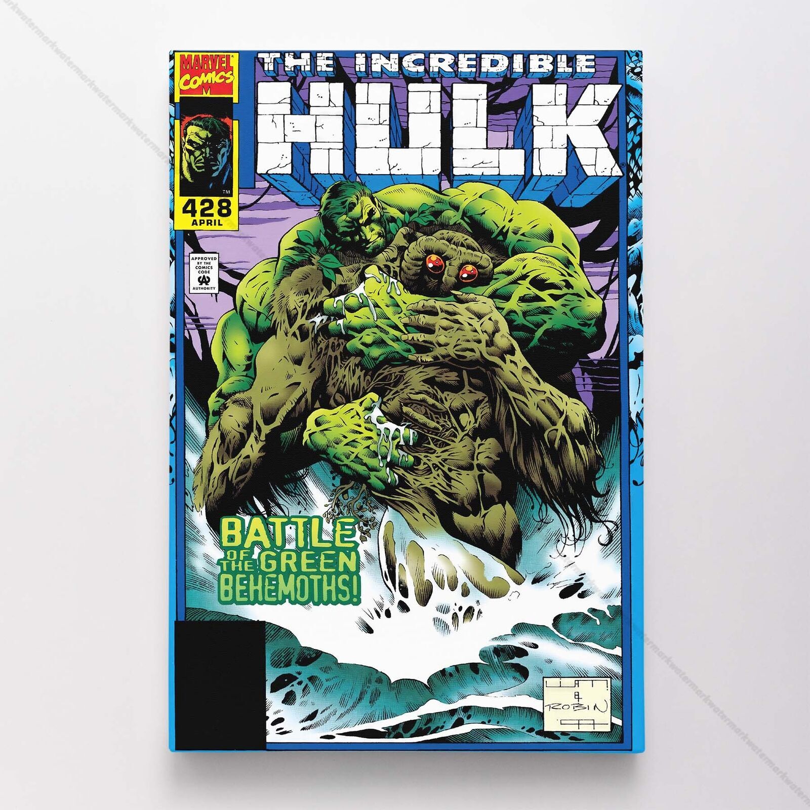 Incredible Hulk #428 Poster Canvas Superhero Marvel Comic Book Print