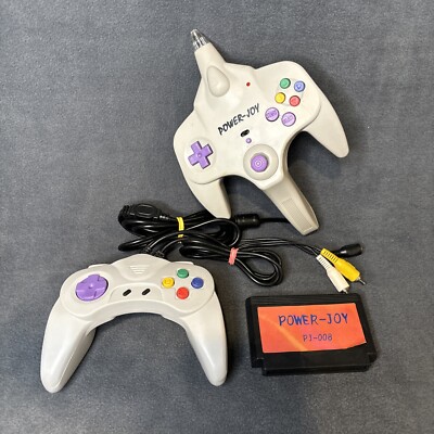 Power-Joy Game Plug & Play 2 Controllers Cartridge PJ-008 UNTESTED