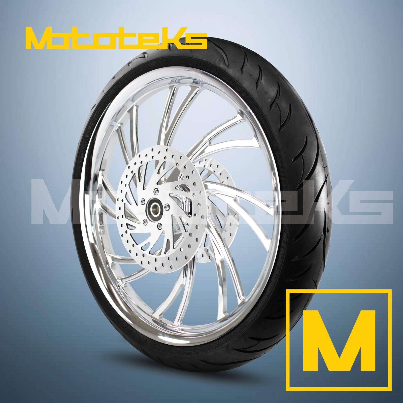 Yoking さま　CHROME NINJA STOCK SIZE CHROME TORNADO WHEELS 2012-2020 KAWASAKI