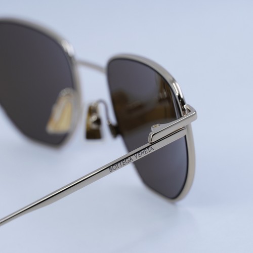 Pre-owned Bottega Veneta Bv1301s 002 Rose Gold/brown 50-19-145 Sunglasses