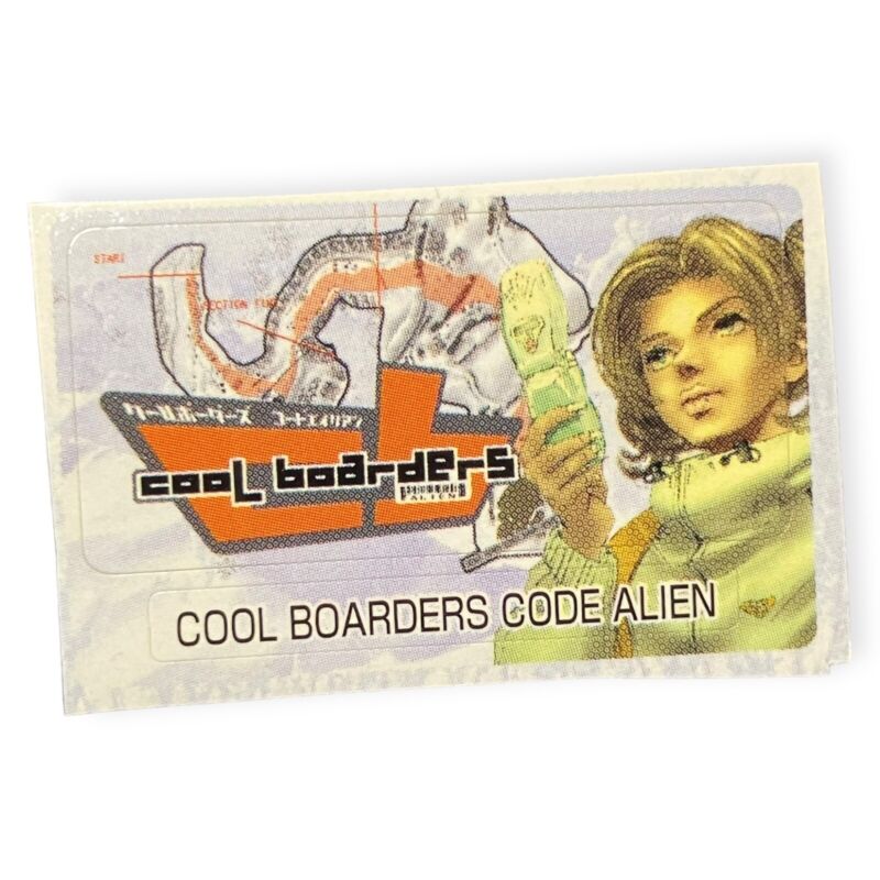 Sony Playstation 2 Ps2 Cool Boarders: Code Alien Vtg Memory Card Sticker
