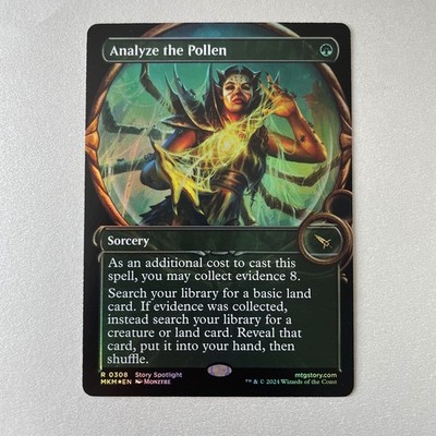 Magic the Gathering Murders at Karlov Manor #308 Analyze the Pollen Showcase Foil Rare