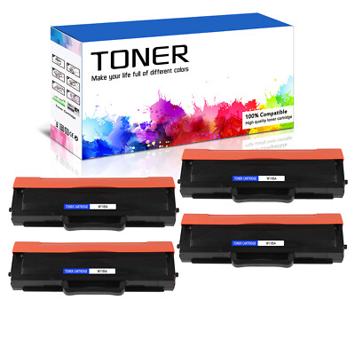 4PK Black W1105A 105A Toner For HP LaserJet 107a 107r 107w 135a 135w 137fnw MFP