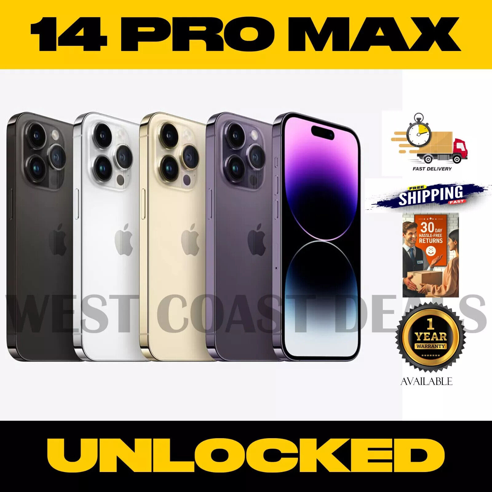 New Apple iPhone 14 Pro Max 128GB Fact Unlocked T-Mobile New Apple iPhone 14 Pro Max 128GB Fact Unlocked T-Mobile