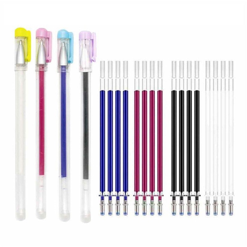 Fabric Markers High Temperature Auto-Vanishing Marker w/ 20 Refill Heat Erasable