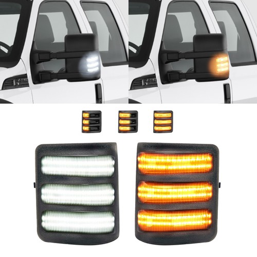 Switchback LED Side Mirror Marker Light For 08-16 Ford F250 F350 F450 Super Duty