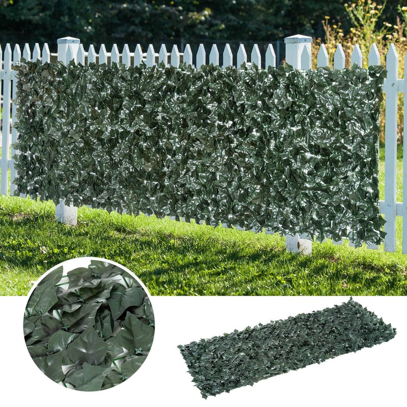 3m x 1m Artificial Ivy Leaf Roll Privacy Hedge Garden Wall ...