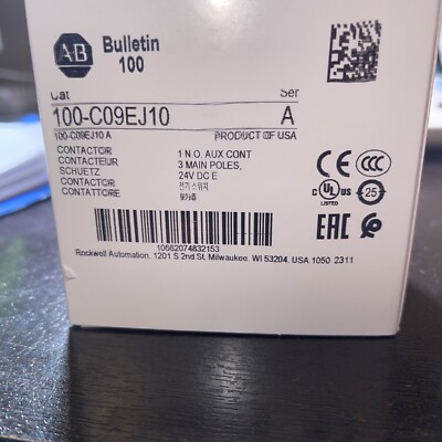 Allen-Bradley 100-C09EJ10 24VDC  CONTACTORS