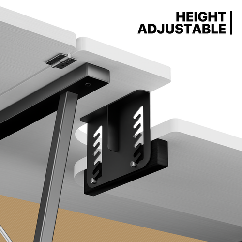 Folding Sewing Machine Table Adjustable Height Art Craft White w/Drawer Storage