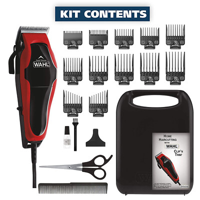 Wahl Professional Hair Cut Machine Barber Salon Cutting Trimmer Clipper Kit Set