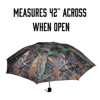 Rivers Edge Products 42-Inch Compact Umbrella with Pouch, 10-Inch Closed Size,