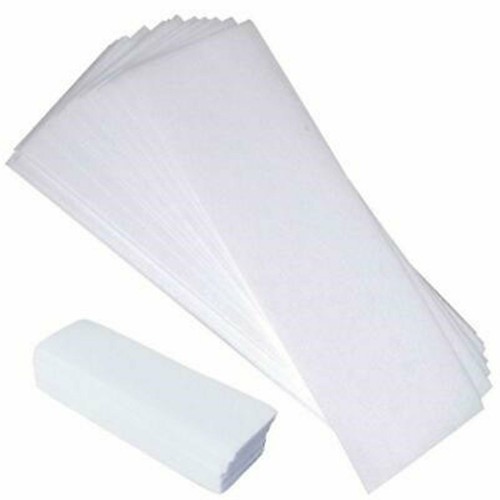 100Pcs PreCut Strips Pack Non Woven Disposable 70gsm Wax Waxing Papers