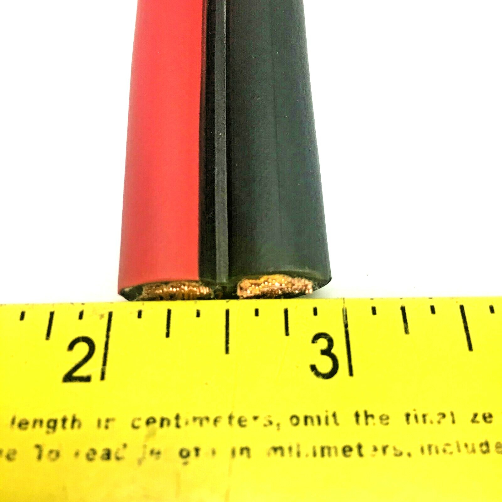 Battery Booster Jumper Cable Twin Wires Flexible Pure Copper 2 Gauge AWG Size eBay