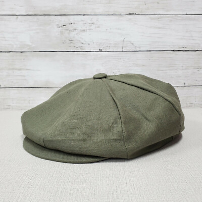 Emstate European Linen 8 Panel Applejack Newsboy Cap Made in USA Many Colors