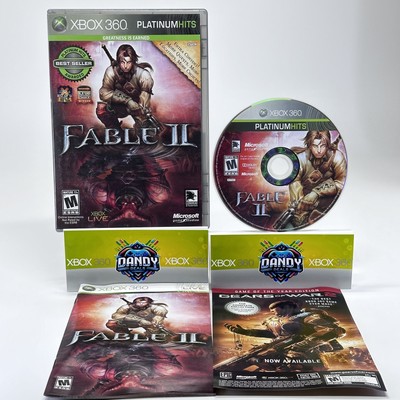 Fable 2 II Platinum Hits CIB W/ Manual - Xbox 360