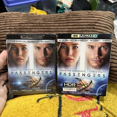 Passengers 4K Blu-ray (Brand New + Slipcover)