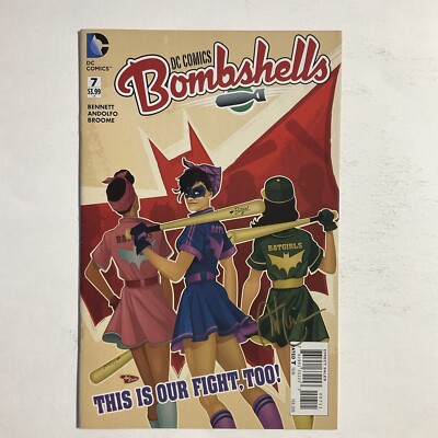 DC Comics Bombshells 7 2016 Signed by Ant Lucia DC Comics NM near mint 