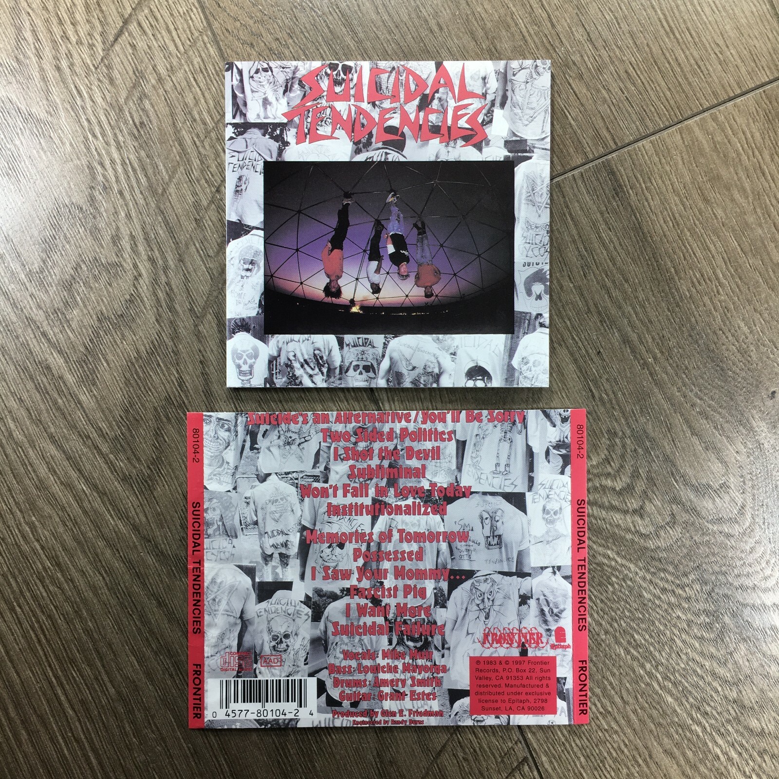Suicidal Tendencies – Suicidal Tendencies CD Cover-Back /DRI
