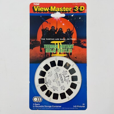 Teenage Mutant Ninja Turtles III Movie 3d View-Master 3 Reel Packet Sealed TMNT