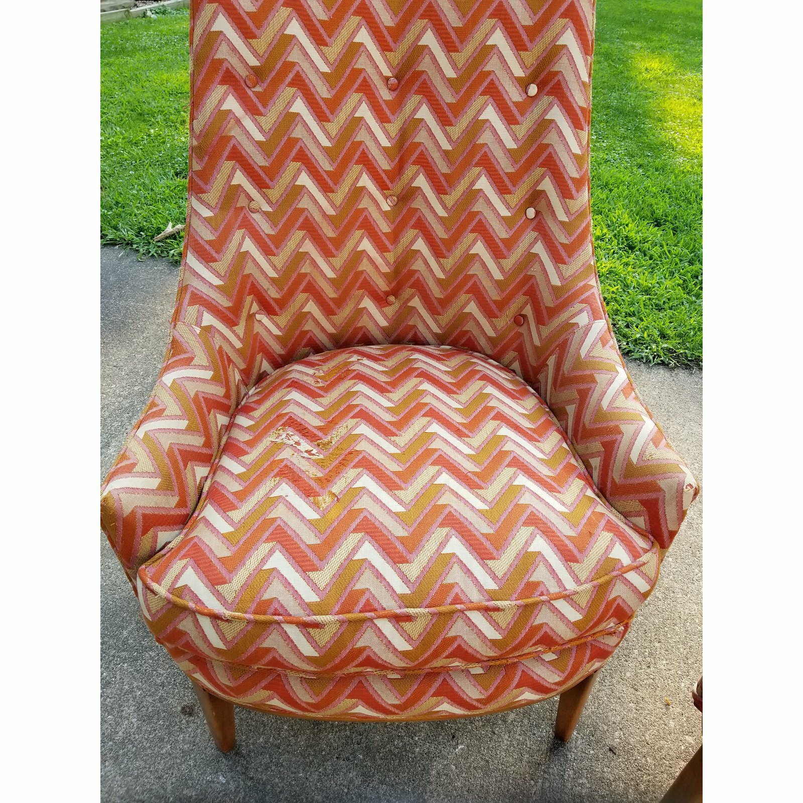 Rare Danish Mid century Set Lounge Chair A Pair