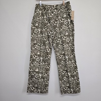 i.e. relaxed Paisley Floral Pants Womens Size 8 Boho Cottagecore Trousers