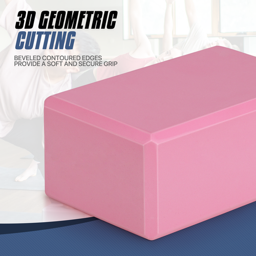 2x EVA Foam Yoga Block Gym Pilates Stretching Aid Workout Exercise Support Brick