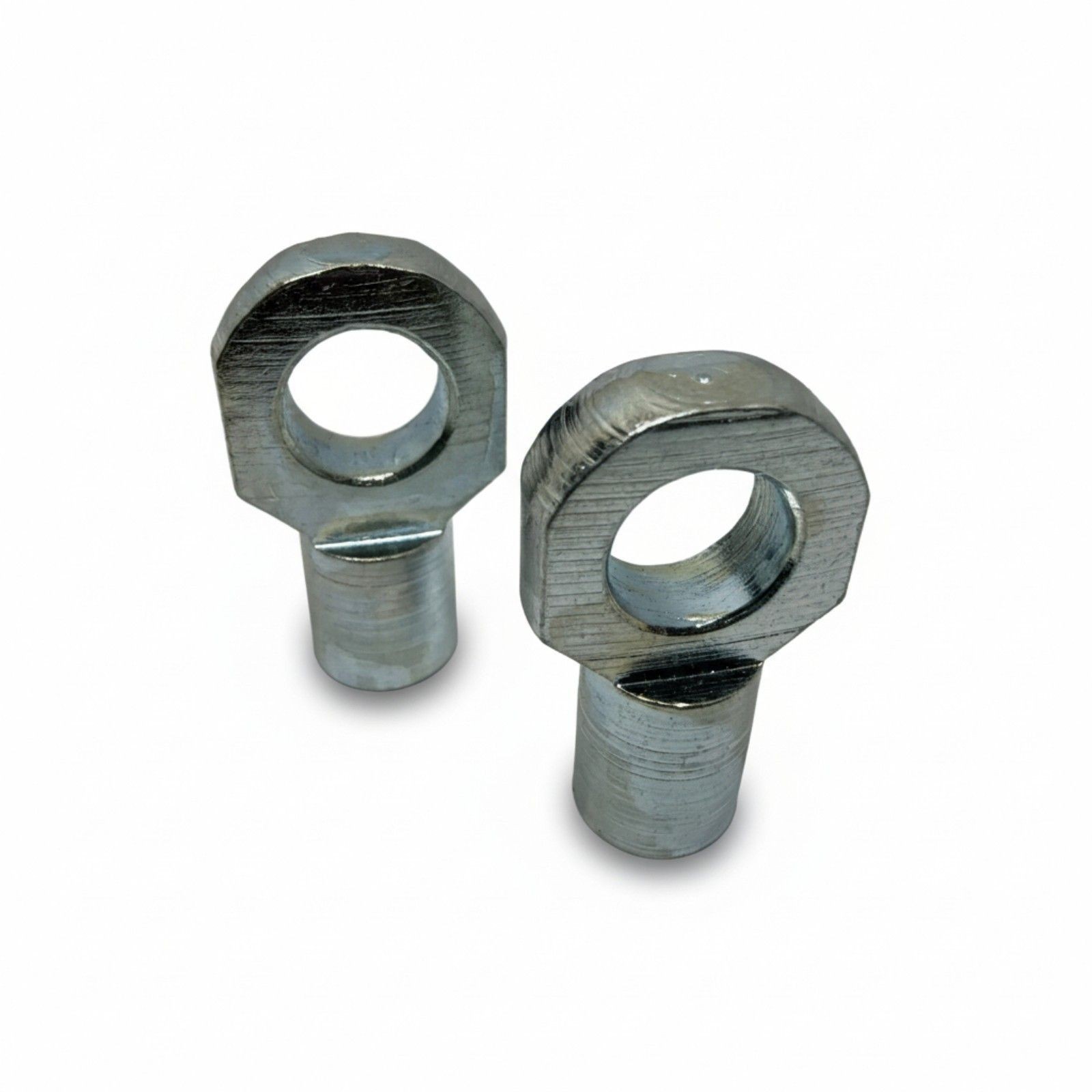 2x M6 Female Gas Strut Eye End Fittings 8mm Hole Zinc Plated UK Stock