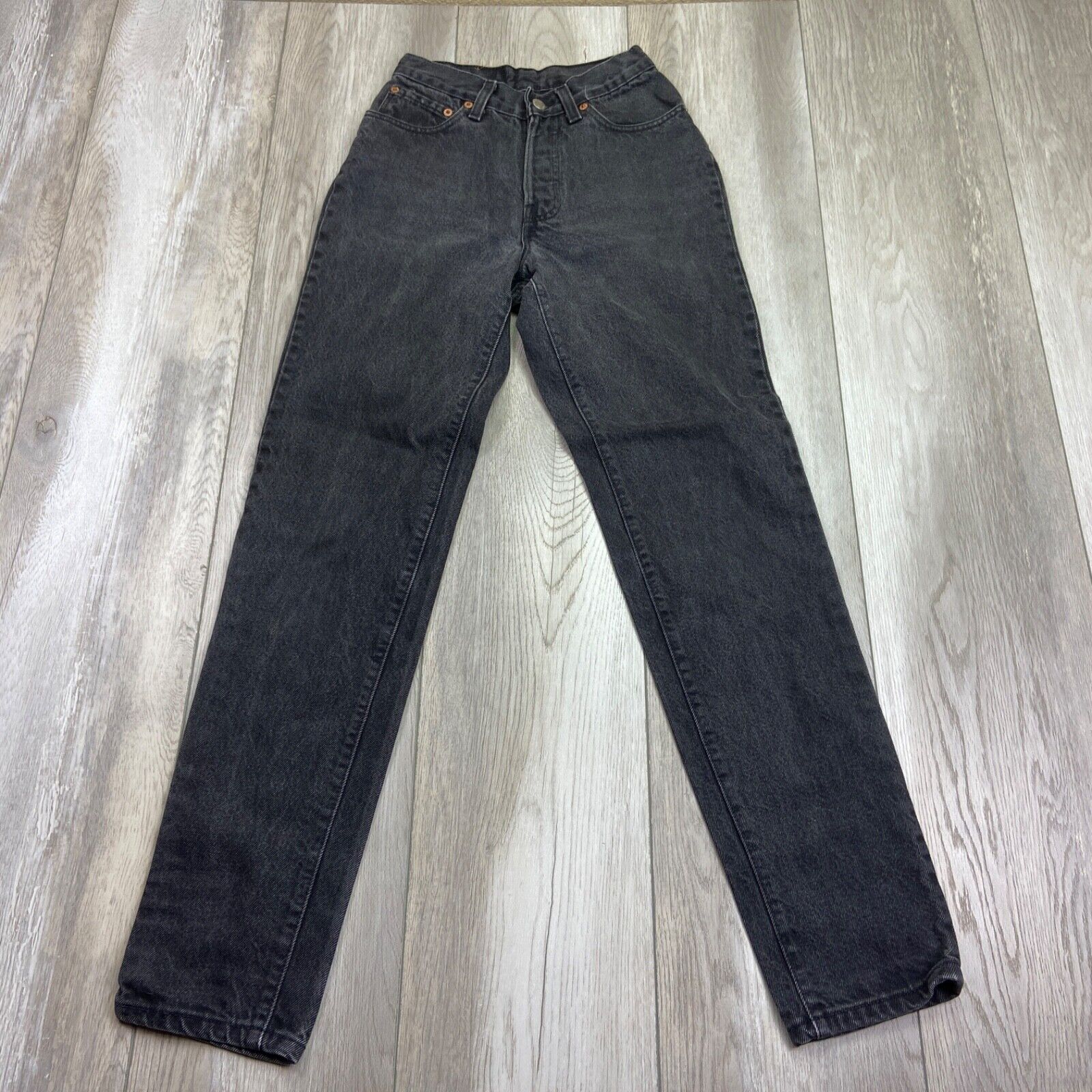 Vintage Levis Jeans Women's Size 3 Black Denim 17501-0660 Vintage Levis Jeans Women's Size 3 Black Denim 17501-0660
