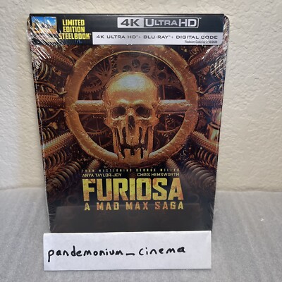 Furiosa: A Mad Max Saga (Steelbook)(4K UHD+Bluray+Digital)