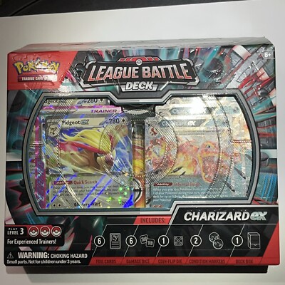 Pokemon Charizard Ex League Battle Deck Box Fast Free Shipping