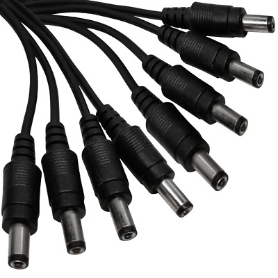 1 to 8 Way Channel DC Power Splitter Adapter Cable Cord for CCTV Security Camera