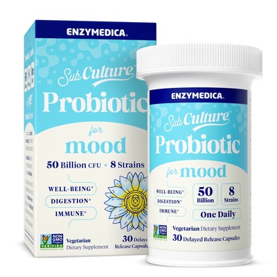 Enzymedica Subculture Пробиотик для улучшения настроения, 30 капсул