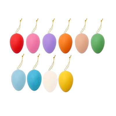 Easter Egg Decorations Hanging Eggs Party Ornament Assorted Plastic Diy Painting